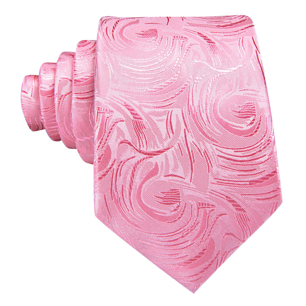 Pink Paisley Silk Tie Set - GentCrest - View 3