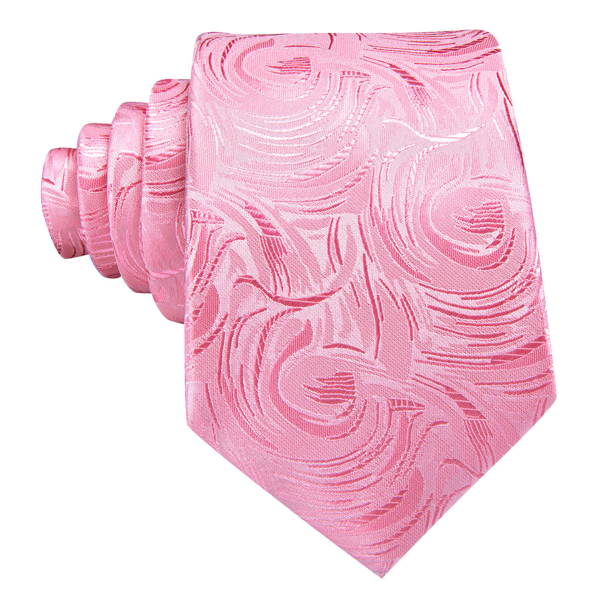 Pink Paisley Silk Tie Set - GentCrest - View 3