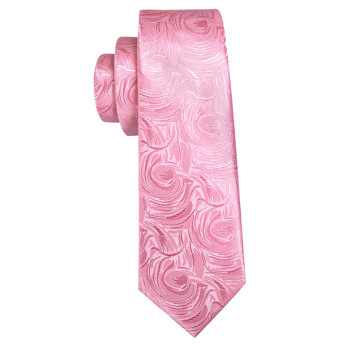 Pink Paisley Silk Tie Set - GentCrest - View 4