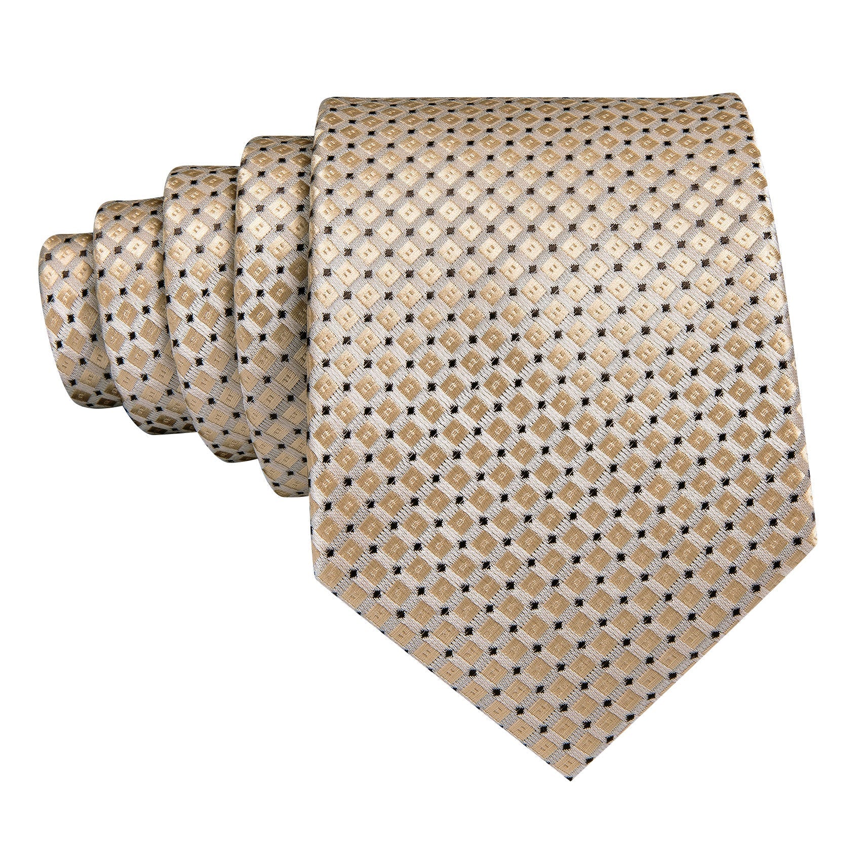 GentCrest Red Geometric Tie Hanky Cufflinks Set - Image 4