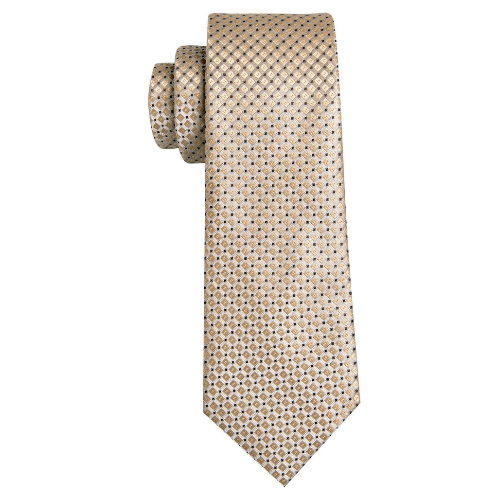 GentCrest Red Geometric Tie Hanky Cufflinks Set - Image 5