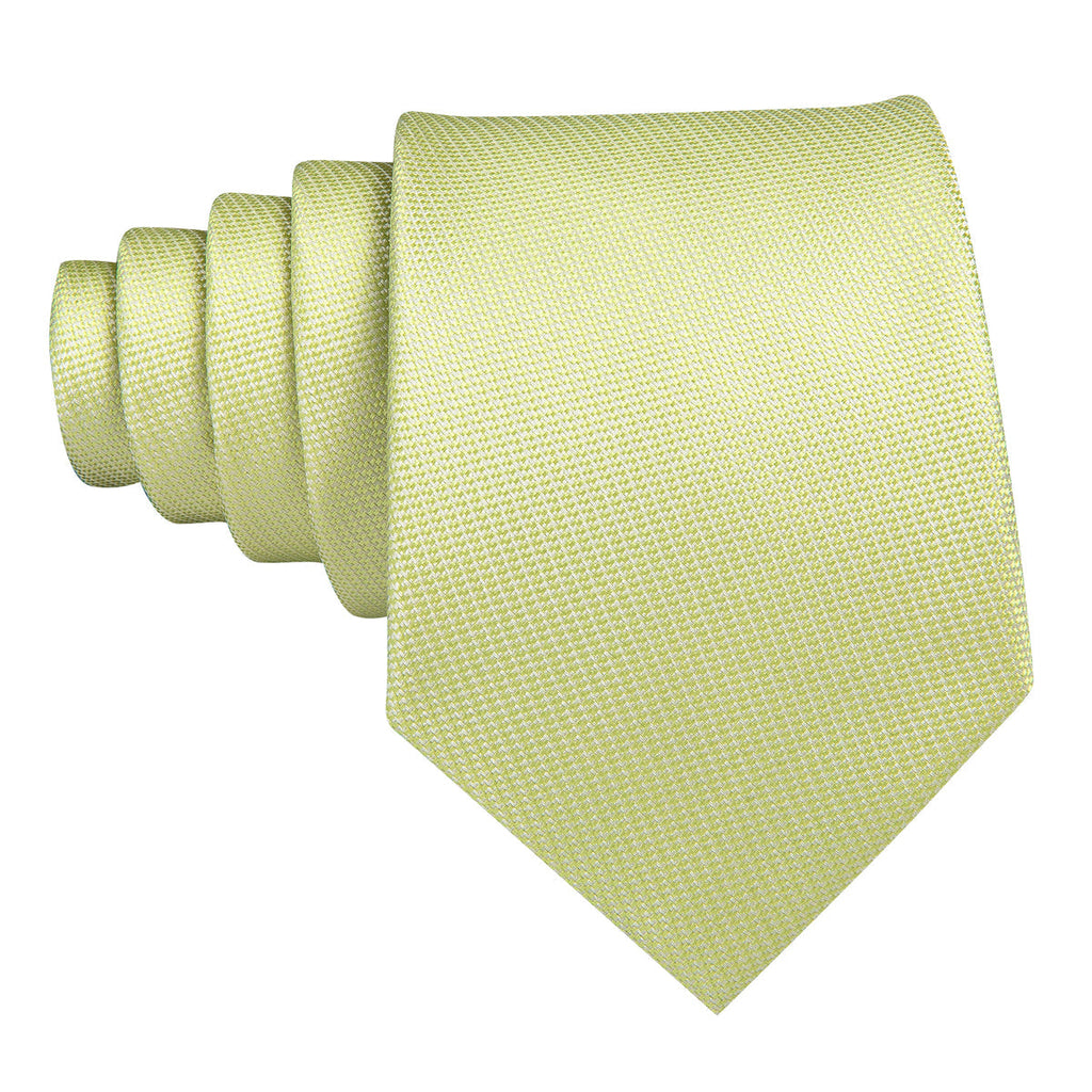 Mist Green Solid Silk Tie Set - GentCrest - View 4
