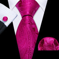 Orchid Paisley Silk Tie Set - GentCrest