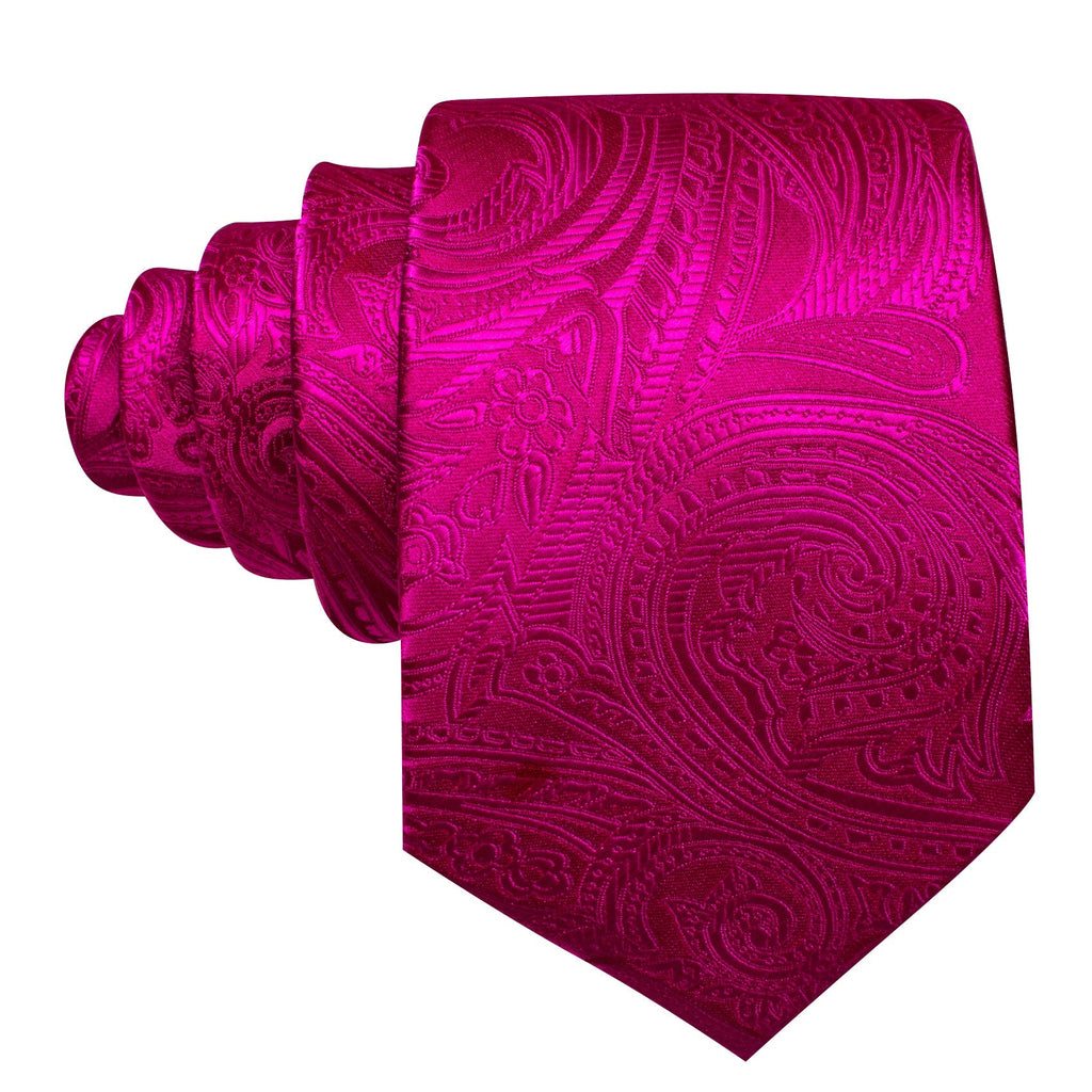 GentCrest Red Paisley Tie Hanky Cufflinks Set - Image 4