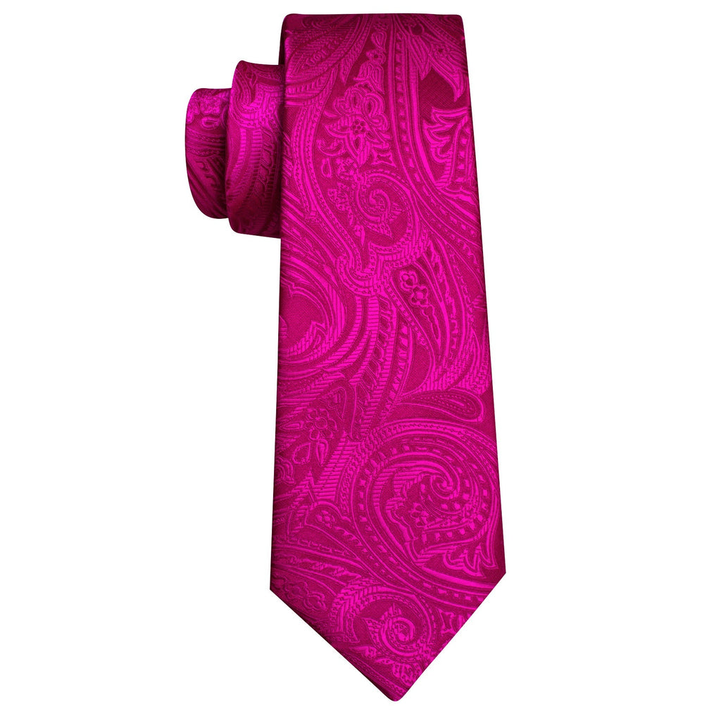 GentCrest Red Paisley Tie Hanky Cufflinks Set - Image 5