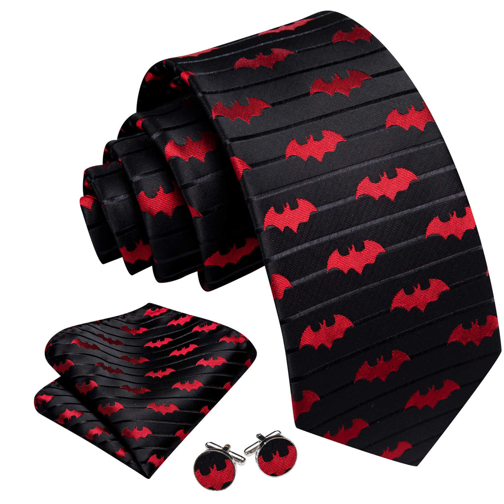 GentCrest Black Novelty Tie Hanky Cufflinks Set - Image 3
