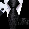 GentCrest Black Geometric Tie Sets - Image 1