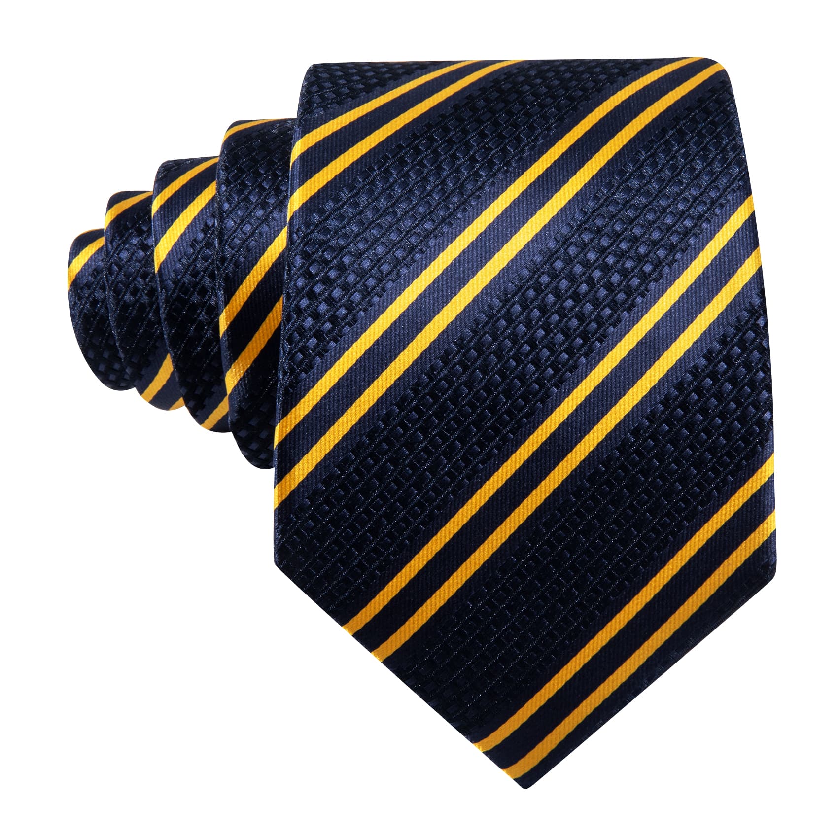 GentCrest Blue Striped Tie Hanky Cufflinks Set - Image 5