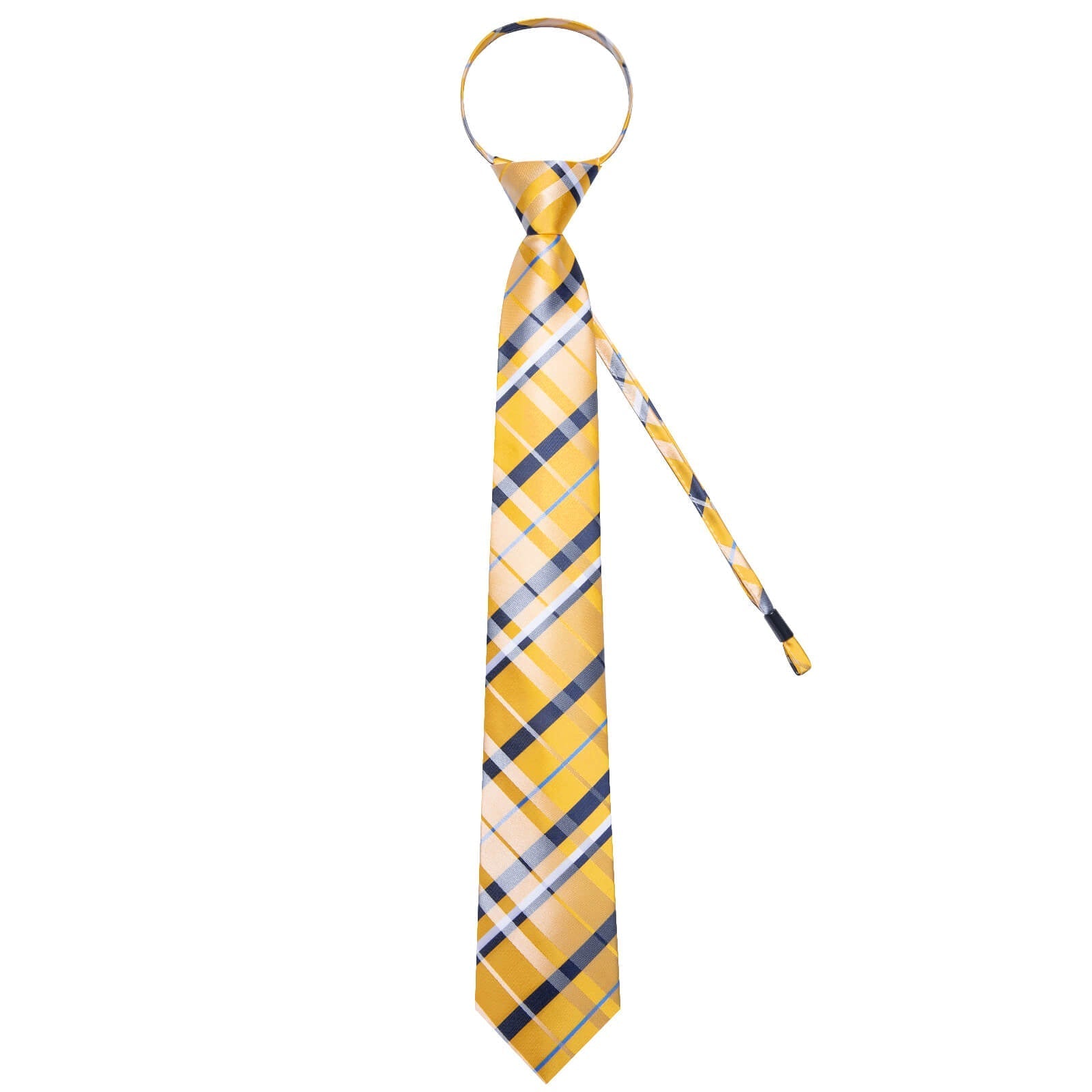 GentCrest Black Plaid Tie Hanky Cufflinks Set - Image 3