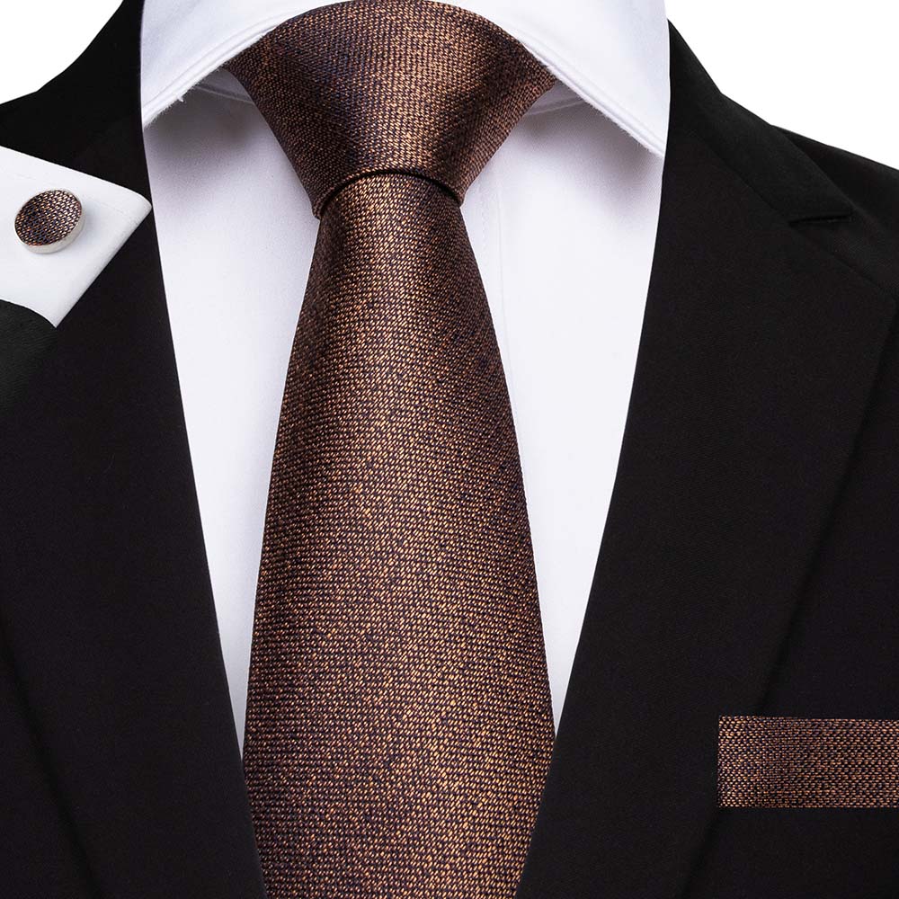 GentCrest Red Solid Tie Hanky Cufflinks Set - Image 1