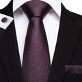 GentCrest Red Solid Tie Hanky Cufflinks Set - Image 1