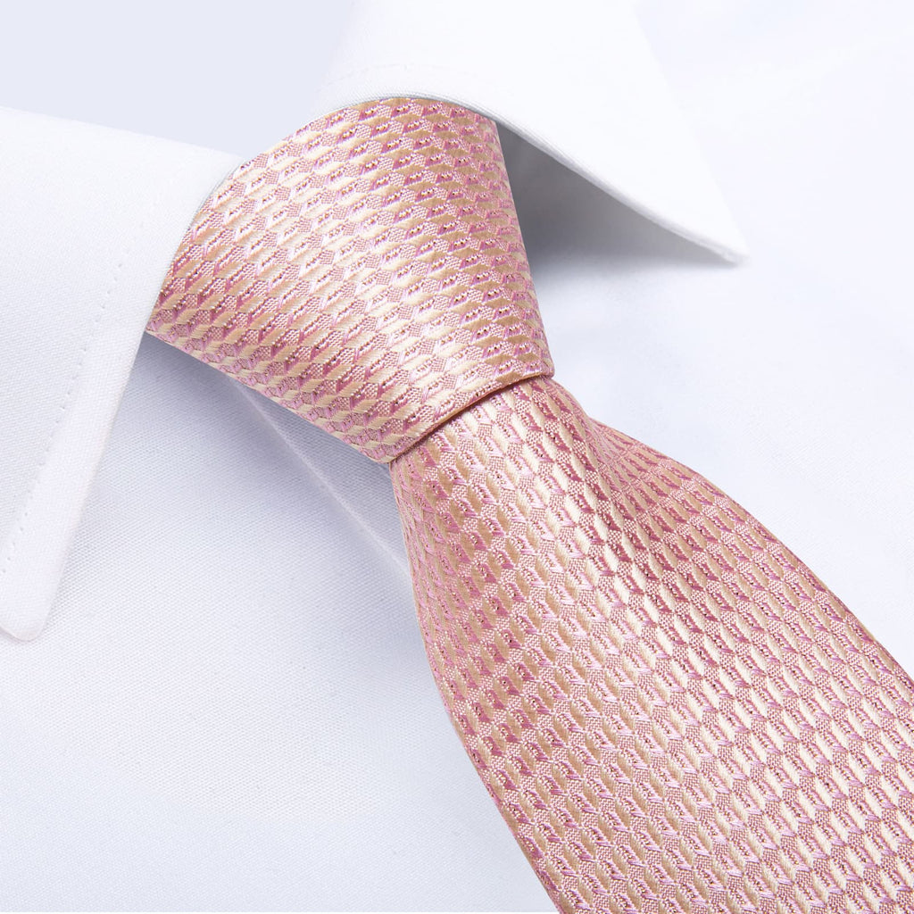 GentCrest Red Solid Tie Hanky Cufflinks Set - Image 4