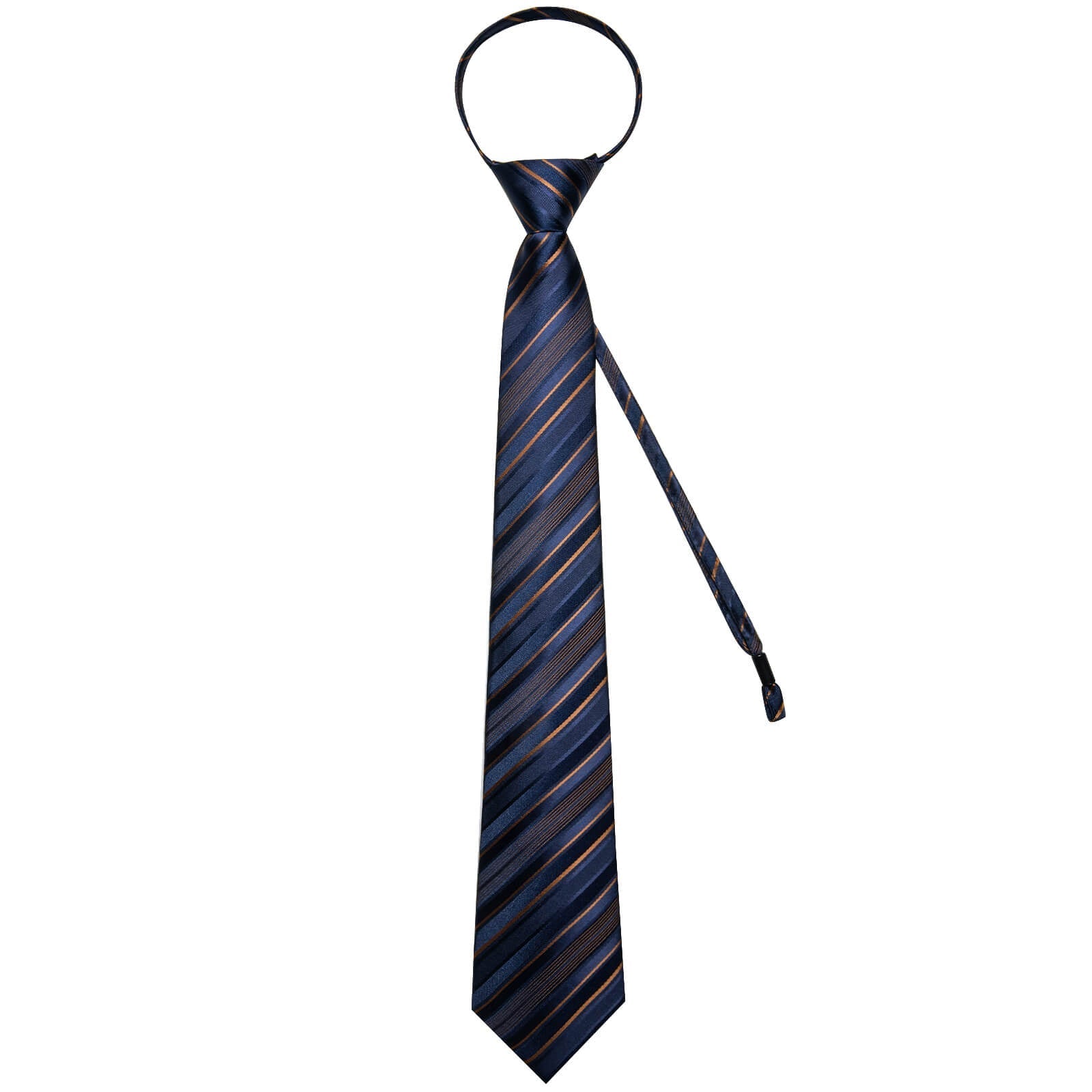 GentCrest Blue Striped Tie Hanky Cufflinks Set - Image 4