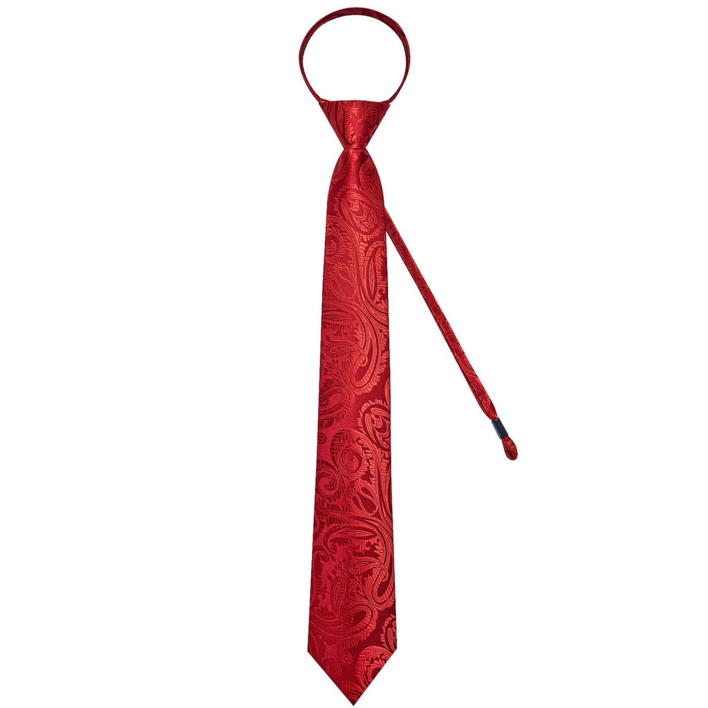 GentCrest Red Paisley Tie Hanky Cufflinks Set - Image 4