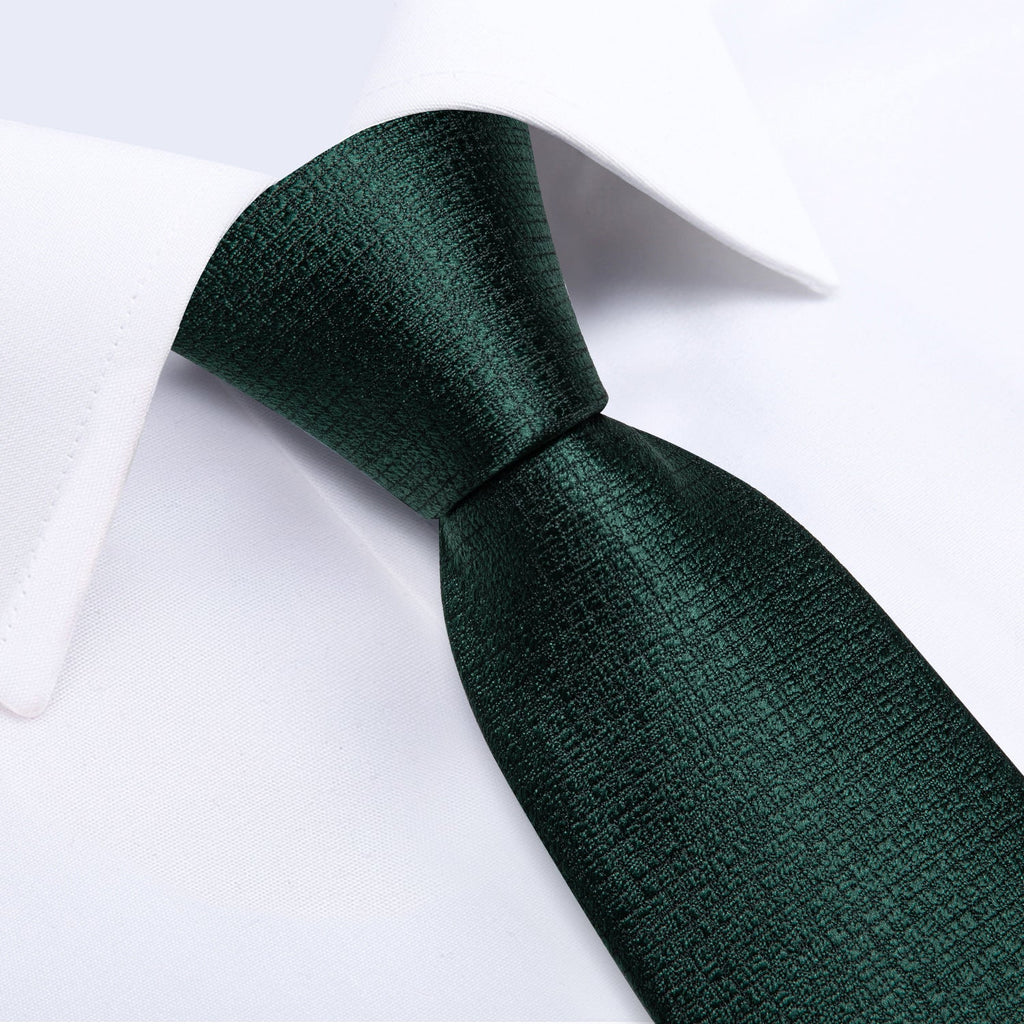GentCrest Green Plaid Tie with Rings - Image 7