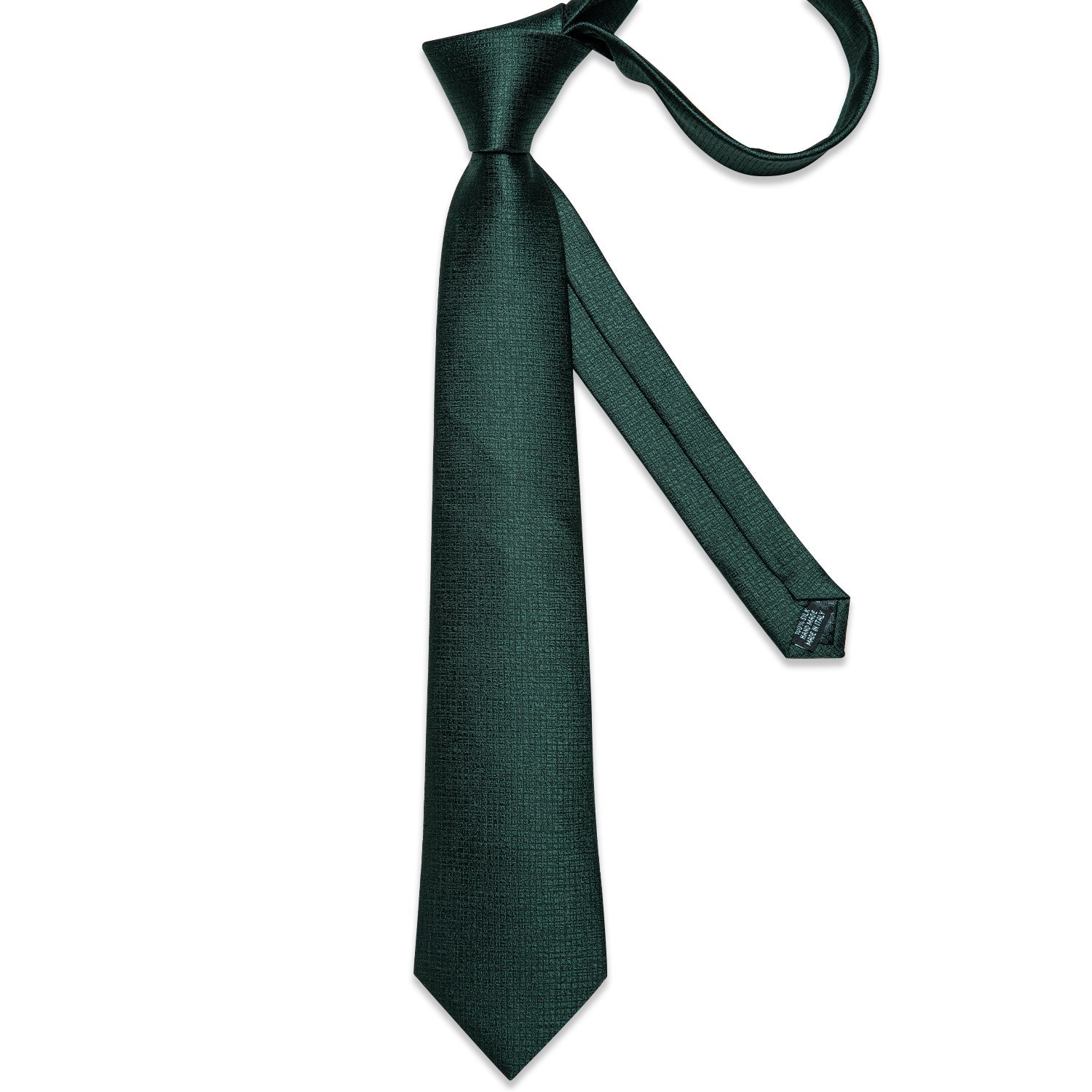 GentCrest Green Plaid Tie with Rings - Image 8