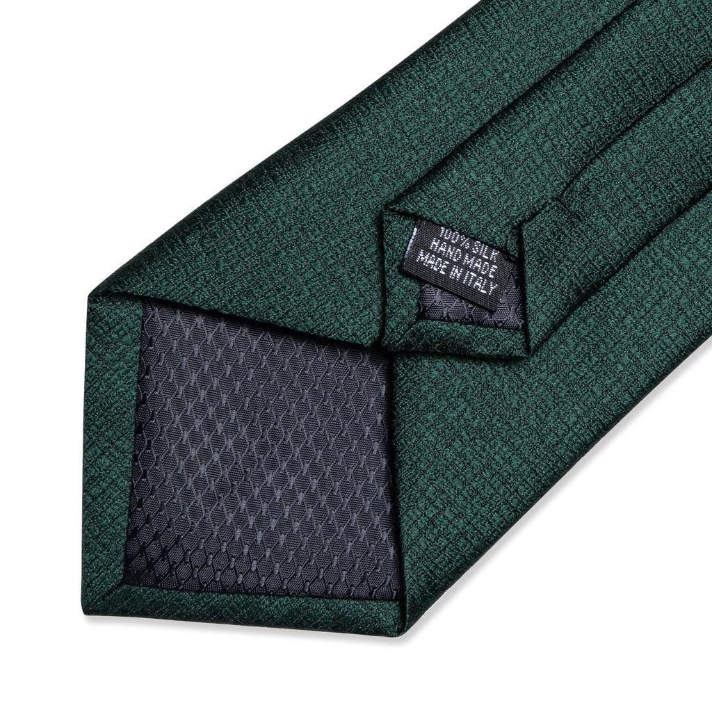 GentCrest Green Plaid Tie with Rings - Image 5