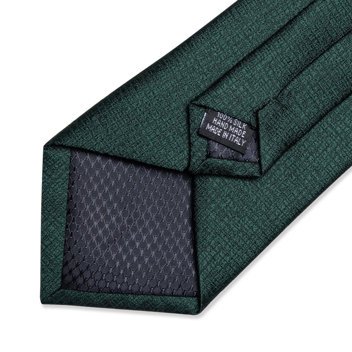 GentCrest Green Plaid Tie with Rings - Image 5