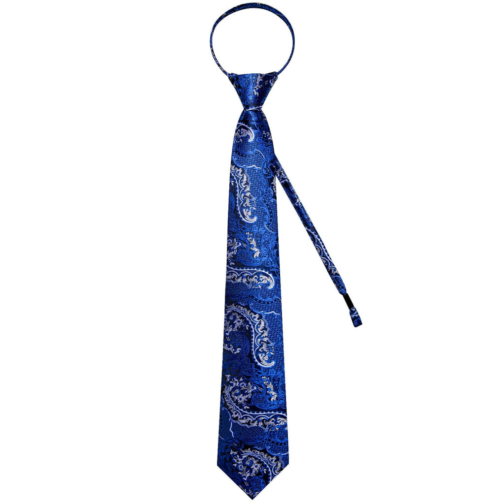 GentCrest Blue Floral Tie Hanky Cufflinks Set - Image 4