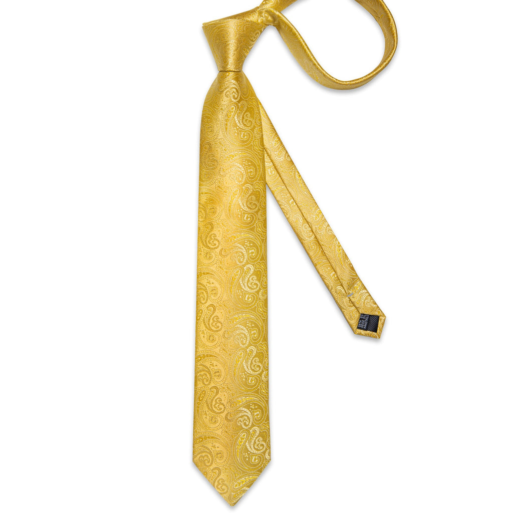 GentCrest Gold Paisley Tie Hanky Cufflinks Set - Image 6