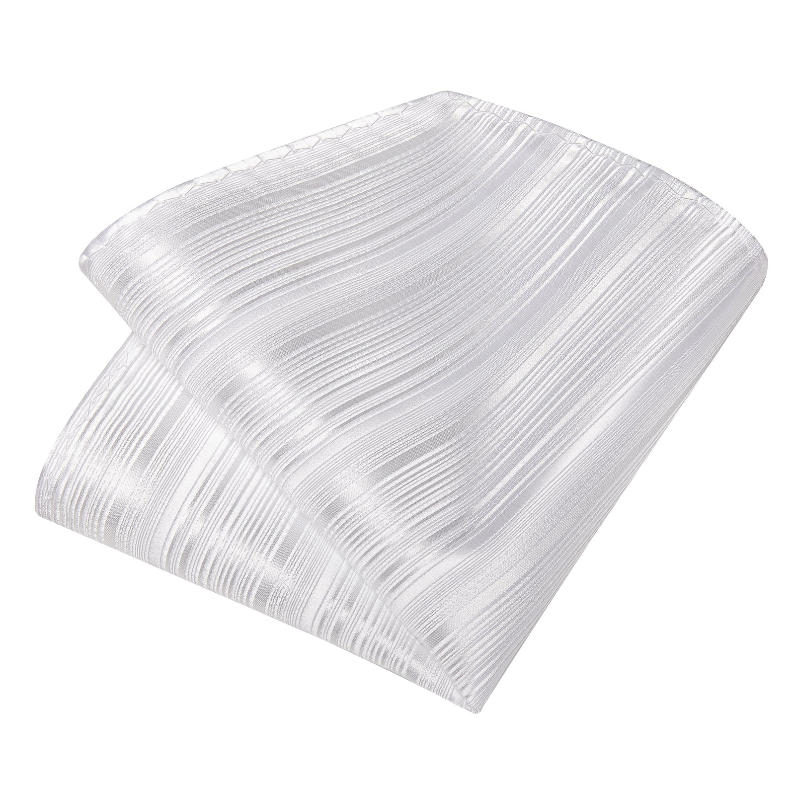 GentCrest White Striped Tie Hanky Cufflinks Set - Image 5