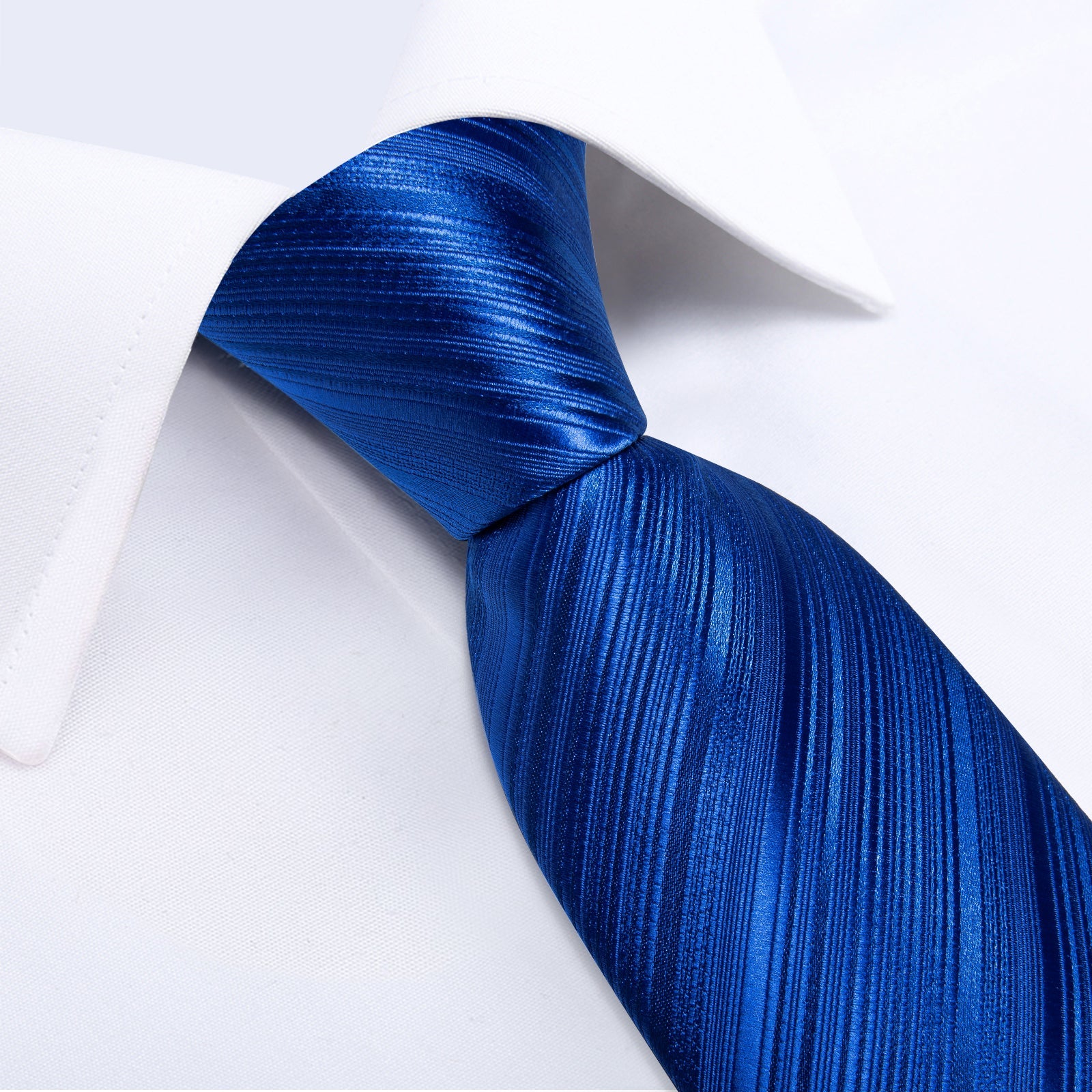 GentCrest Blue Striped Tie with Rings - Image 7