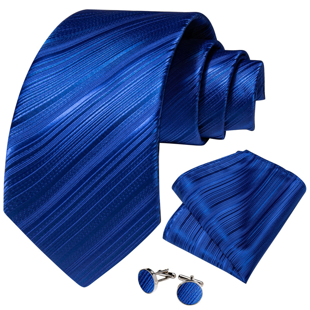 GentCrest Blue Striped Tie with Rings - Image 4
