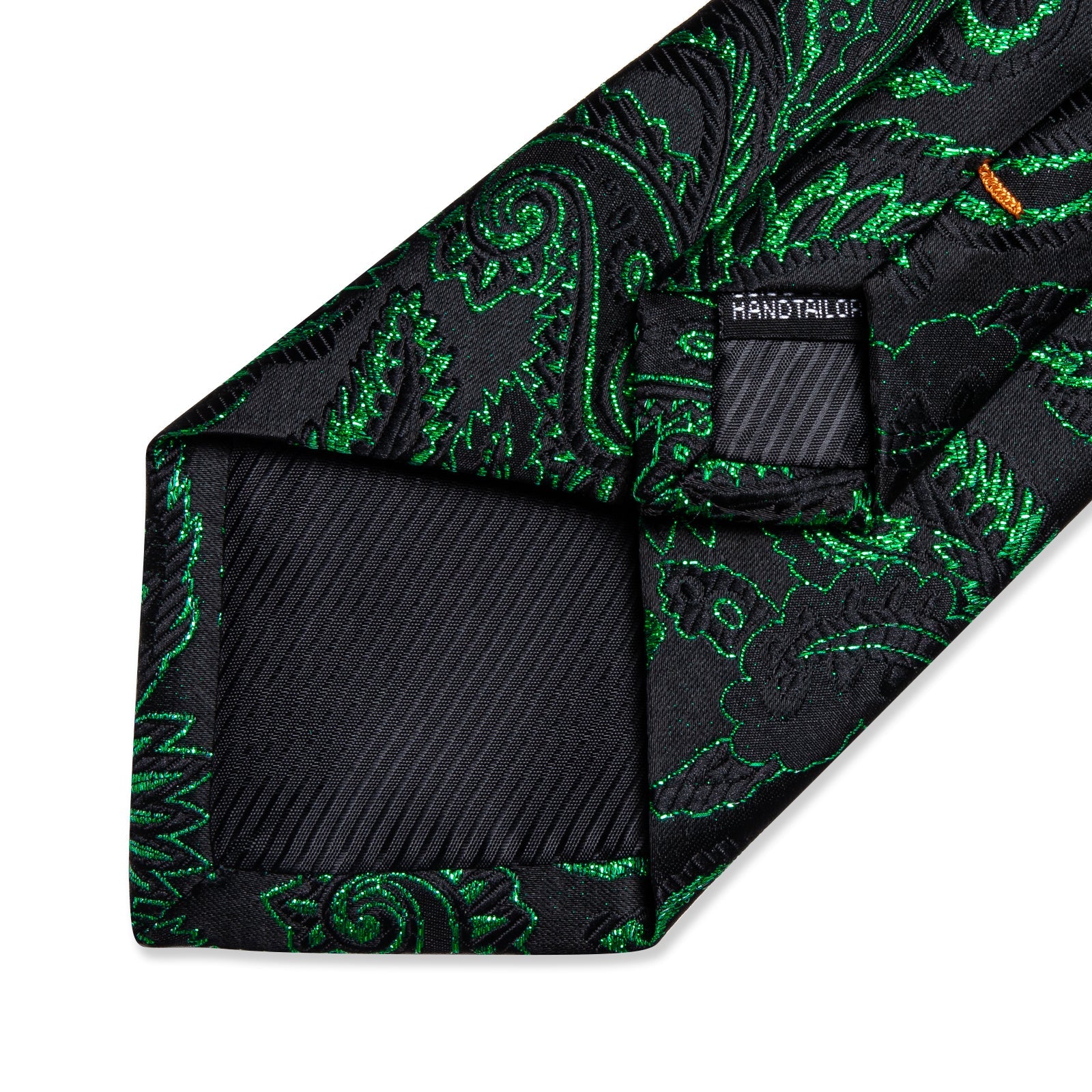GentCrest Black Paisley Tie Hanky Cufflinks Set - Image 4