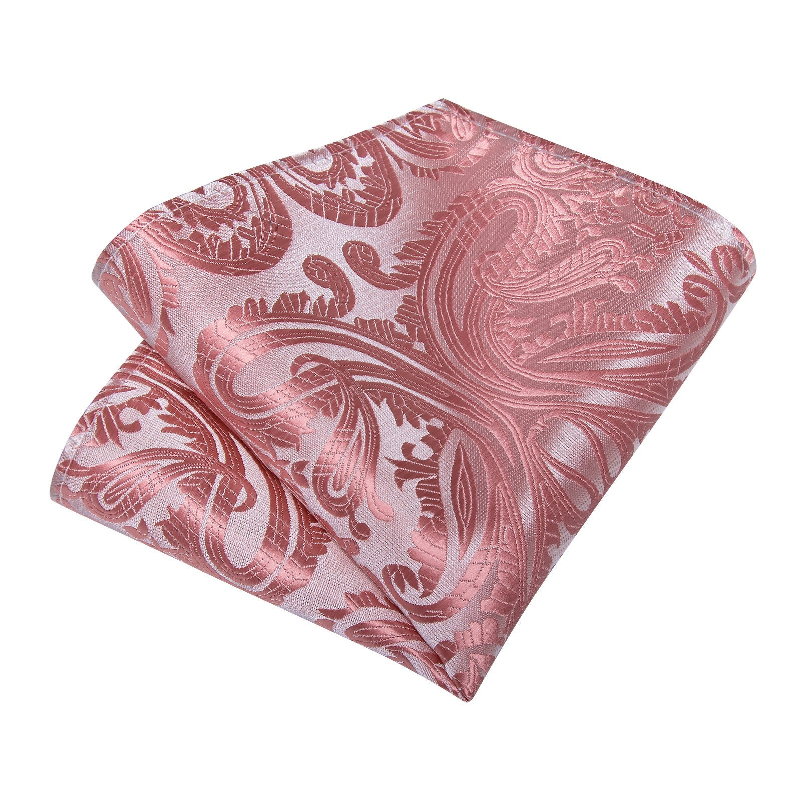 GentCrest Pink Paisley Tie Hanky Cufflinks Set - Image 6