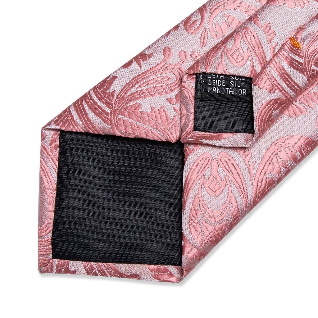 GentCrest Pink Paisley Tie with Rings - Image 5