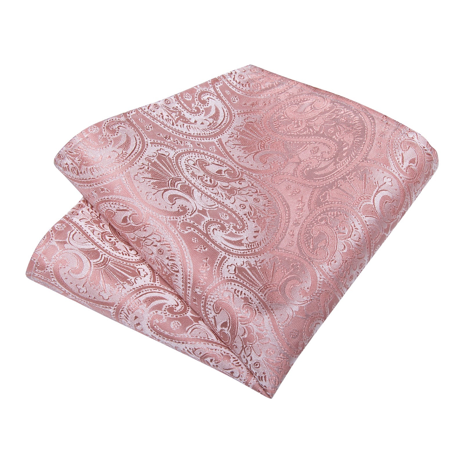 GentCrest Pink Paisley Tie with Rings - Image 7
