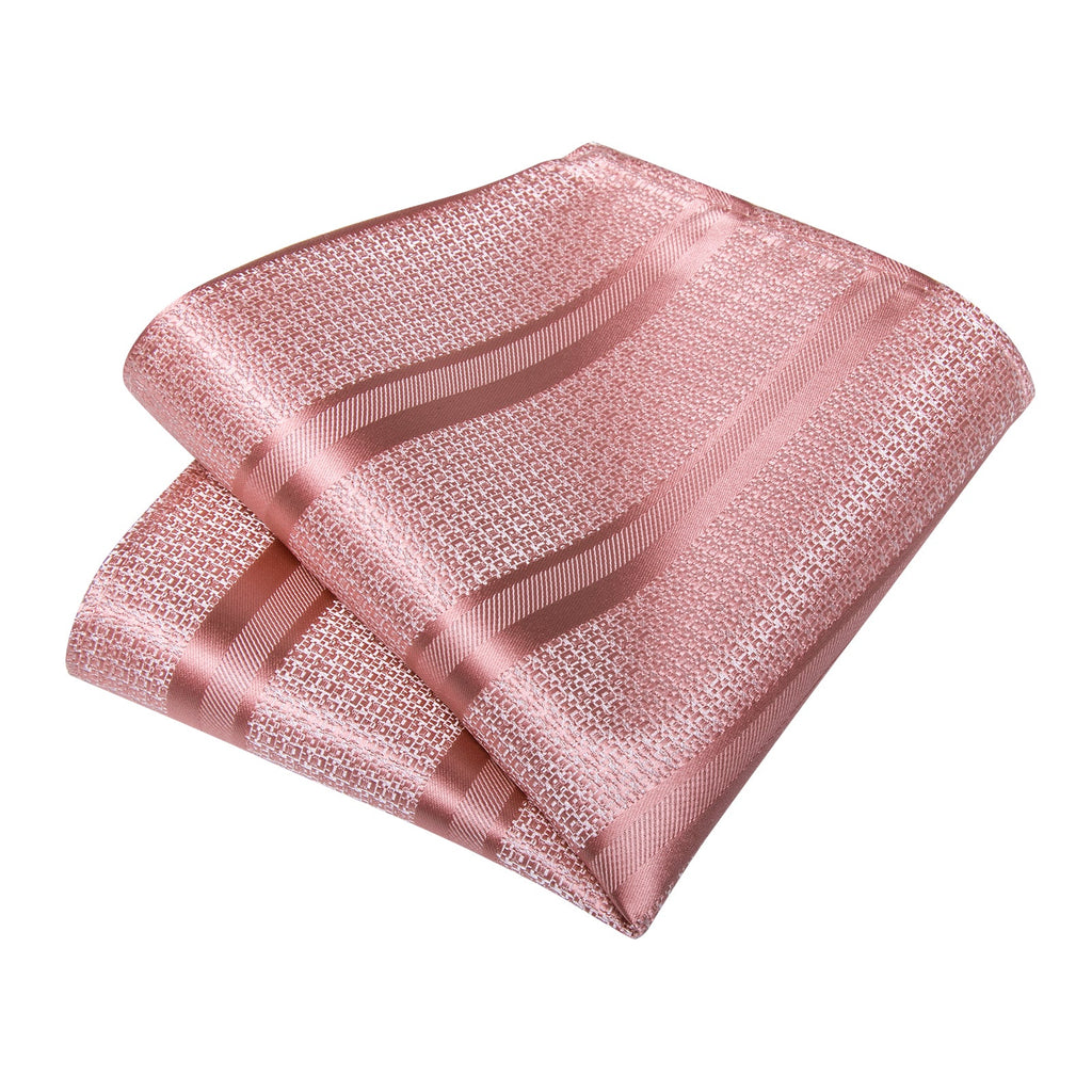 GentCrest Pink Striped Tie Hanky Cufflinks Set - Image 3
