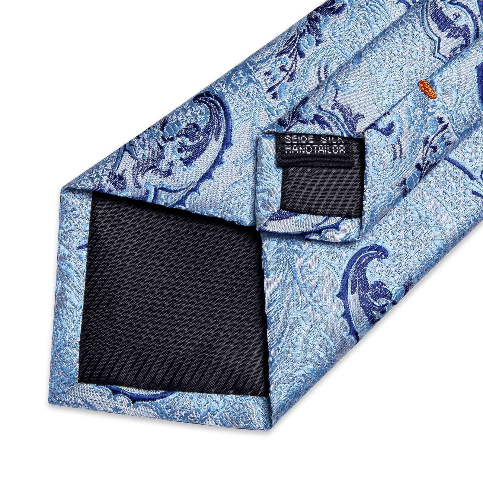 GentCrest Blue Paisley Tie Hanky Cufflinks Set - Image 4