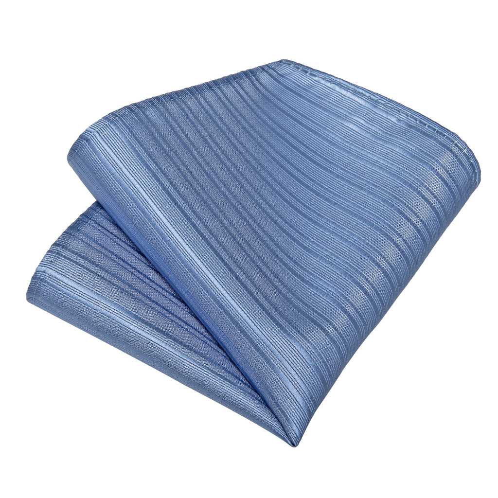 GentCrest Blue Striped Tie Hanky Cufflinks Set - Image 4
