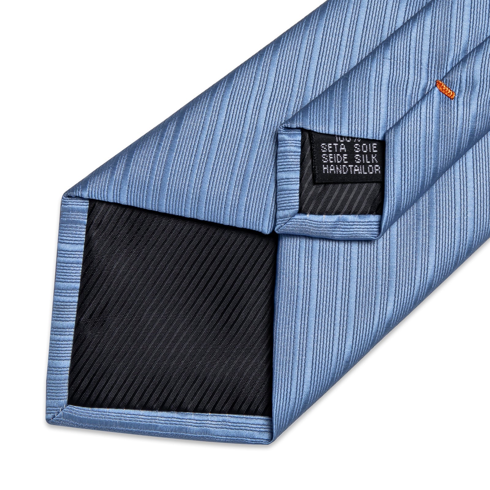 GentCrest Blue Striped Tie Hanky Cufflinks Set - Image 3