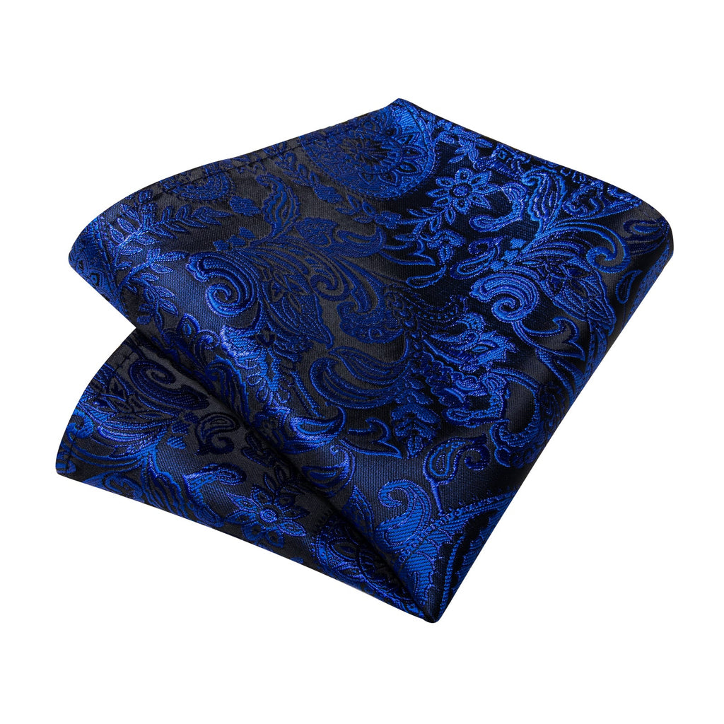 GentCrest Black Paisley Tie Hanky Cufflinks Set - Image 3