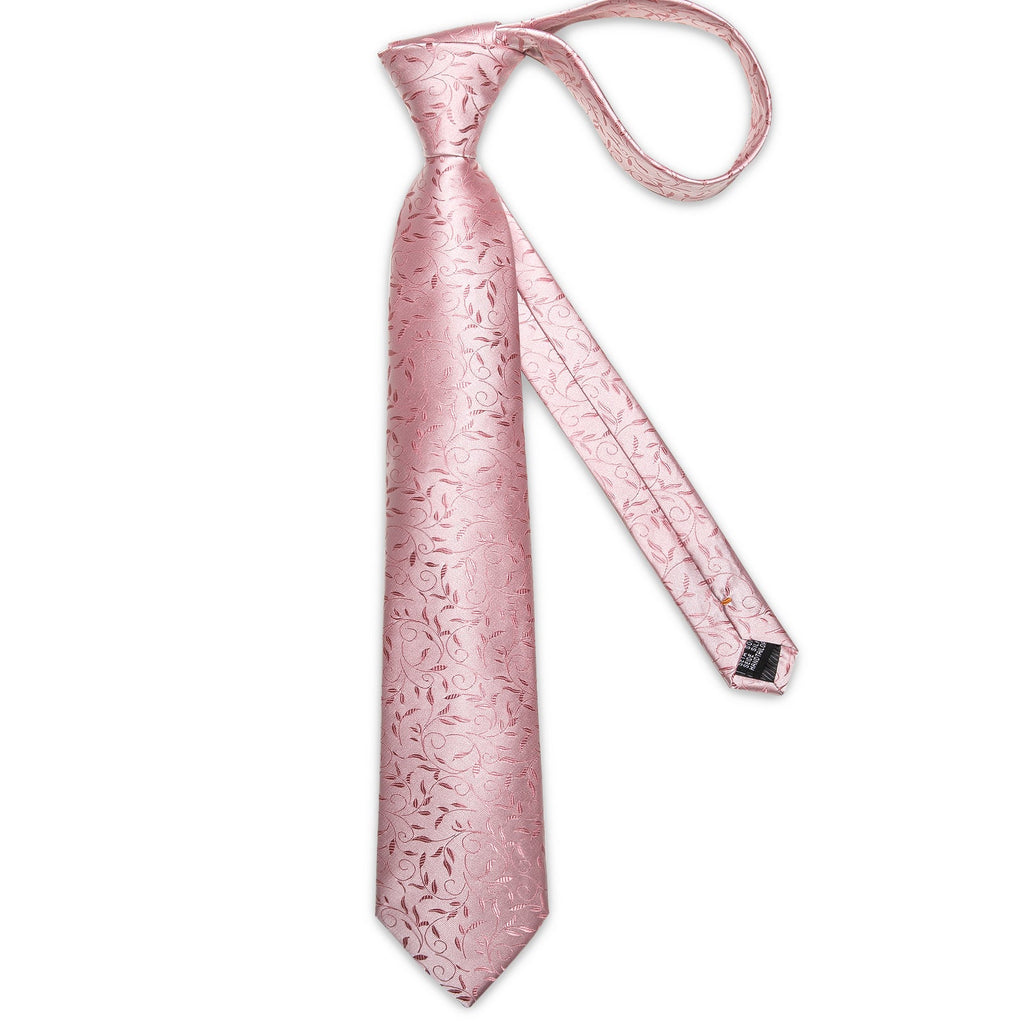GentCrest Pink Floral Tie Hanky Cufflinks Set - Image 3
