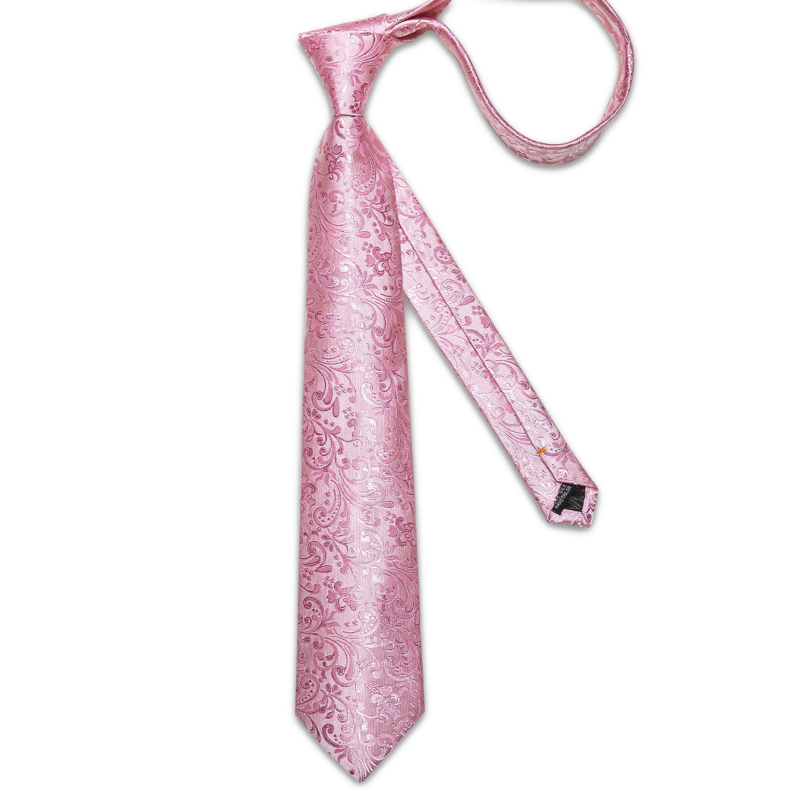 GentCrest Pink Paisley Tie Hanky Cufflinks Set - Image 3