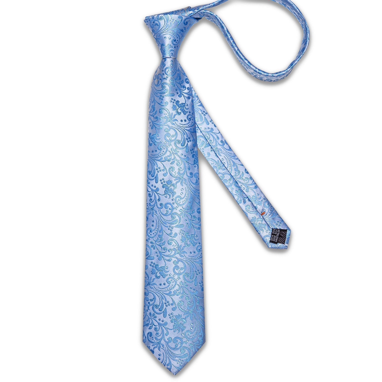 GentCrest Blue Paisley Tie Hanky Cufflinks Set - Image 3
