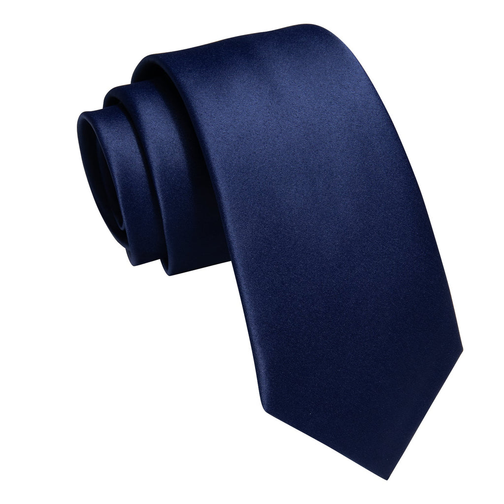 GentCrest Blue Solid Tie Hanky Cufflinks Set - Image 3