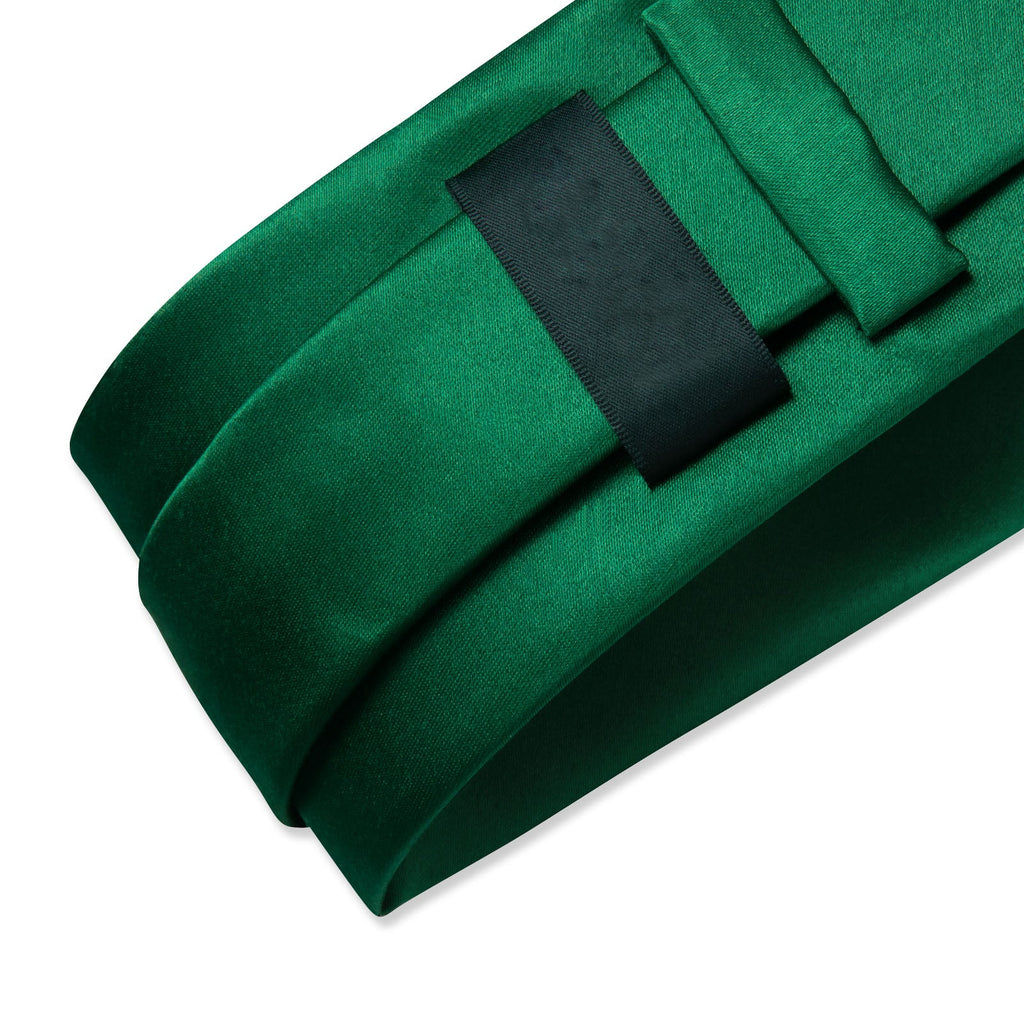 GentCrest Green Solid Tie Hanky Cufflinks Set - Image 3