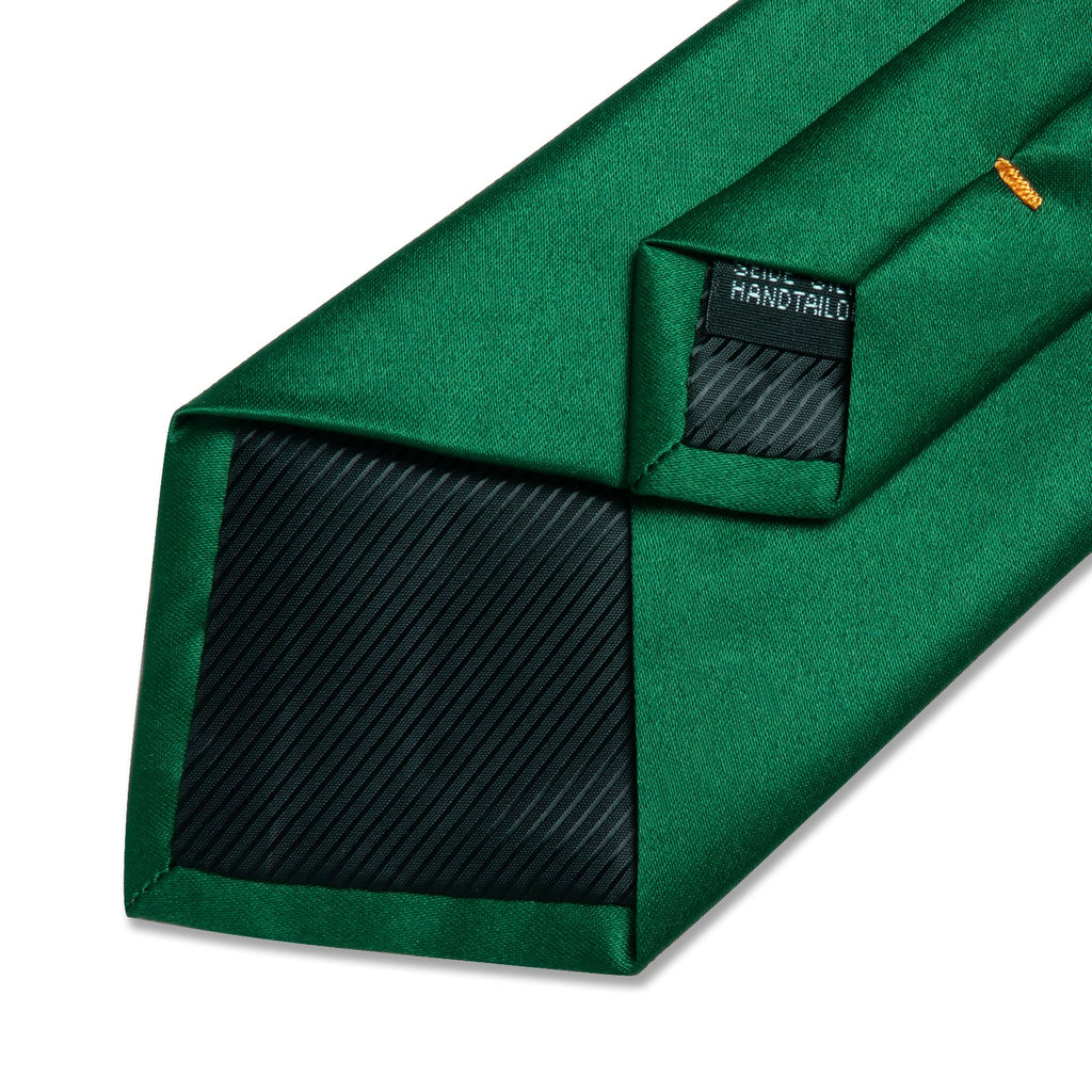 GentCrest Green Solid Tie Hanky Cufflinks Set - Image 6