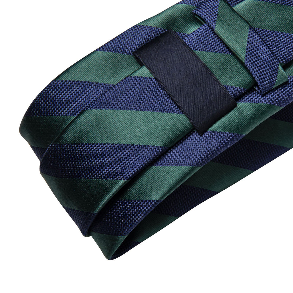 GentCrest Blue Striped Tie Hanky Cufflinks Set - Image 5