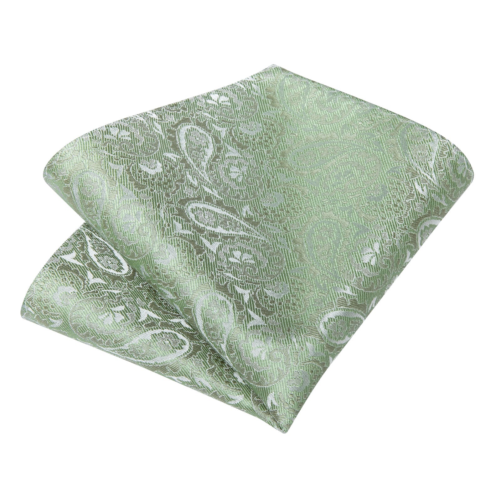 GentCrest Green Paisley Tie Hanky Cufflinks Set - Image 9