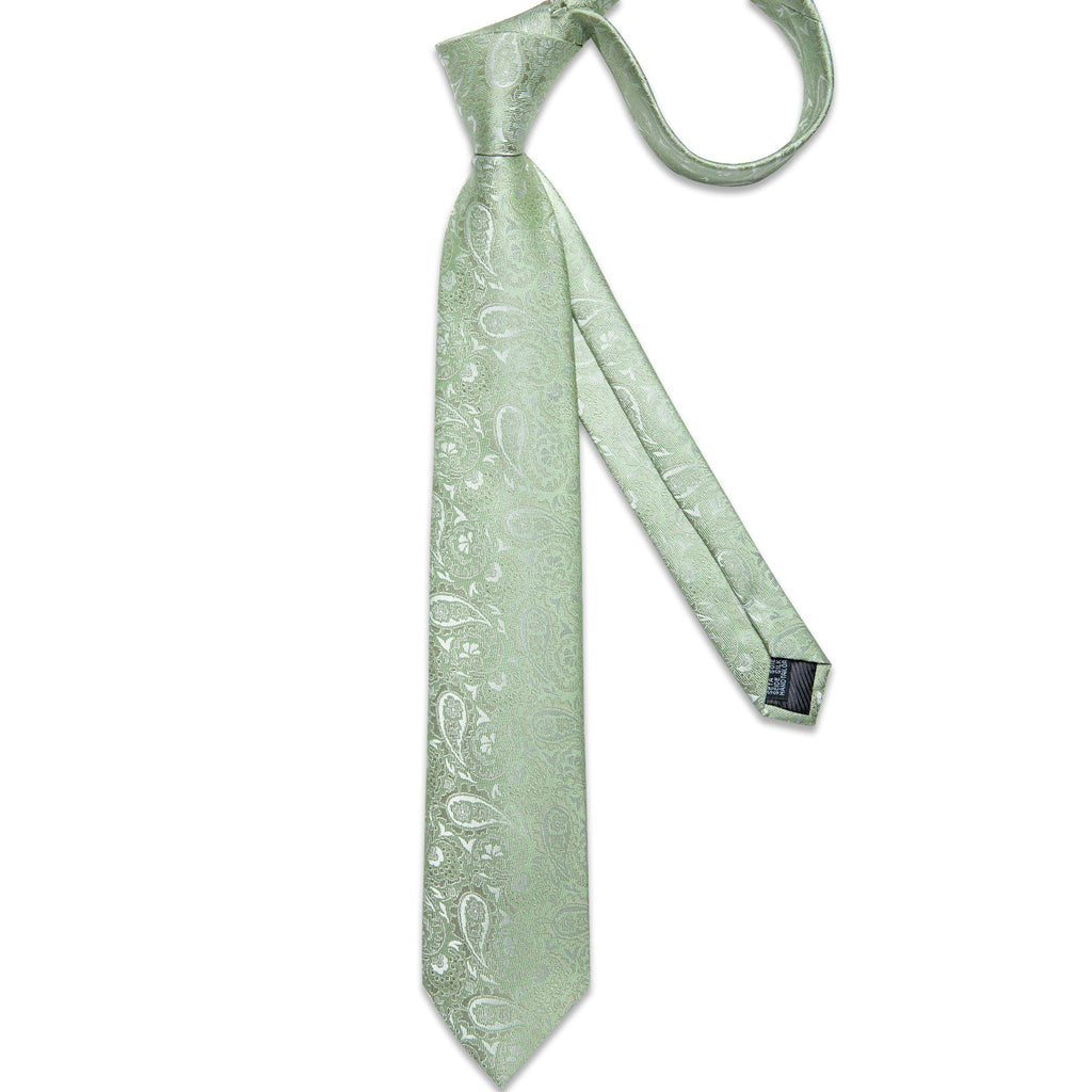 GentCrest Green Paisley Tie Hanky Cufflinks Set - Image 5