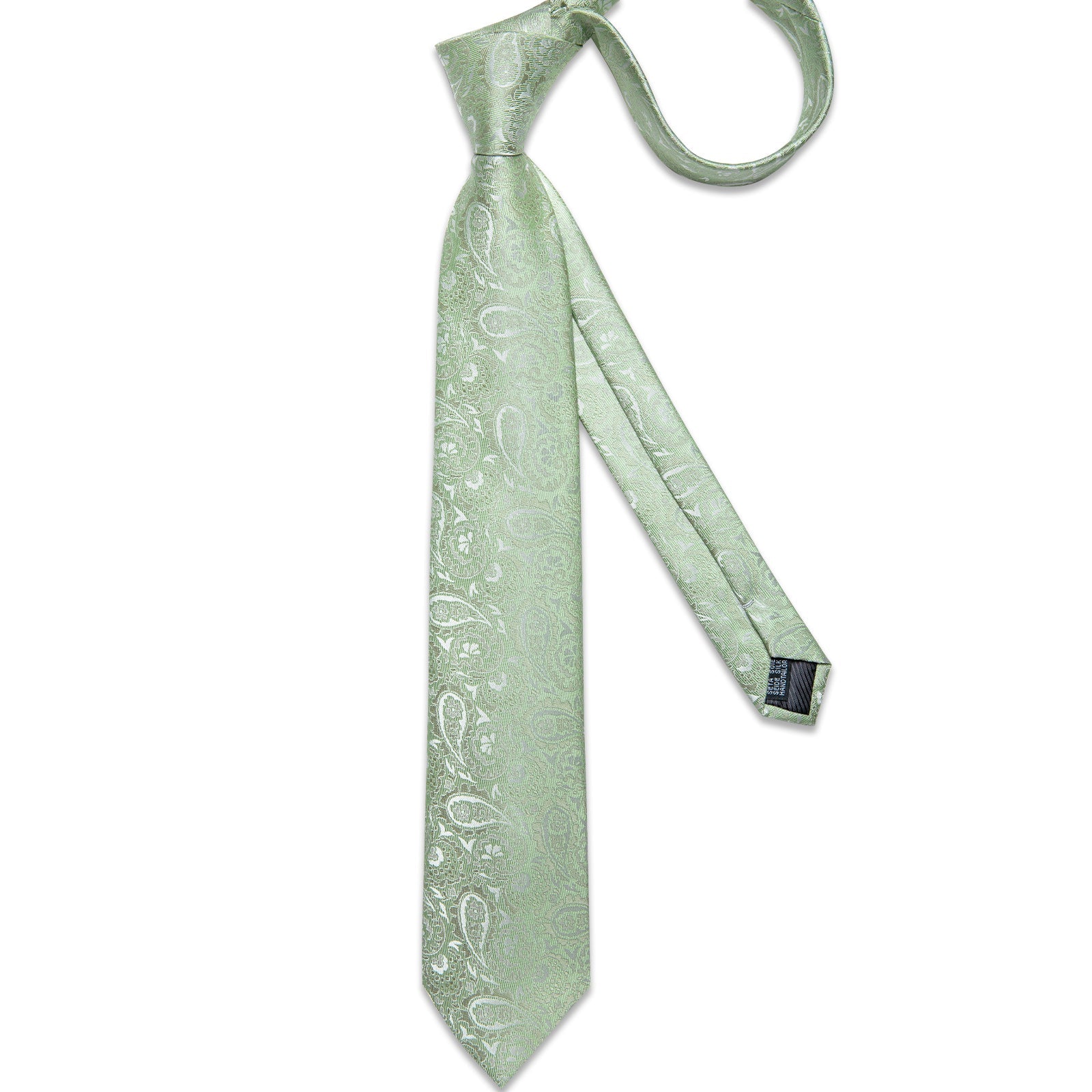 GentCrest Green Paisley Tie Hanky Cufflinks Set - Image 5