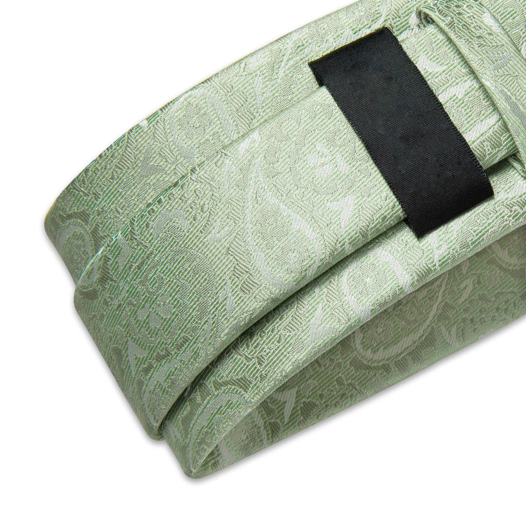 GentCrest Green Paisley Tie Hanky Cufflinks Set - Image 8