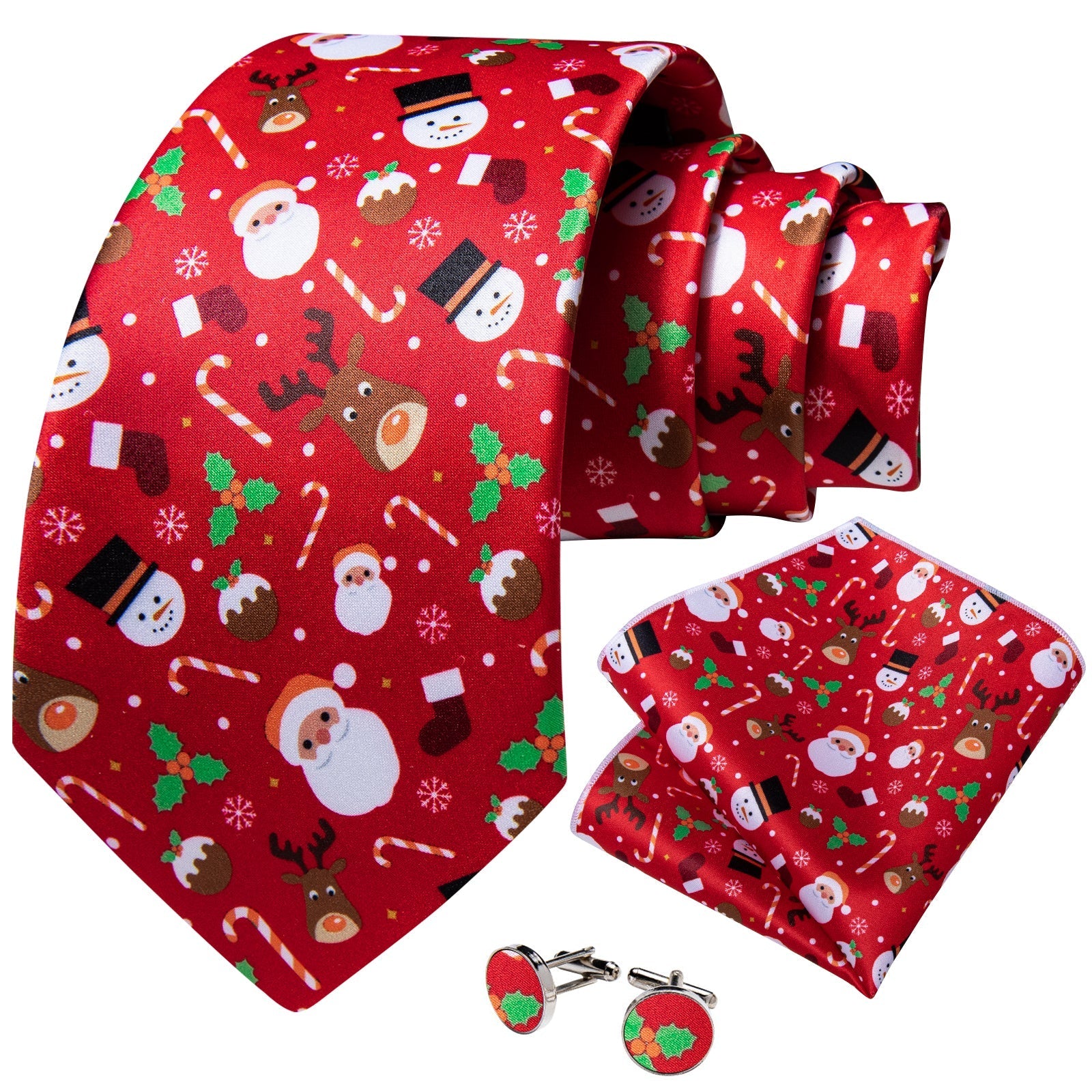 Christmas Decorations Silk Tie Set - GentCrest - View 2