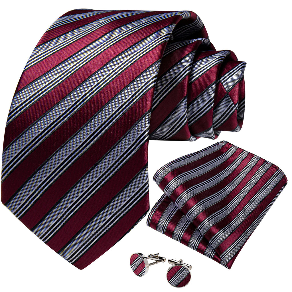 GentCrest Black Striped Tie Sets - Image 3