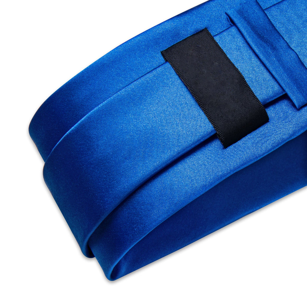 GentCrest Blue Solid Tie with Rings - Image 7